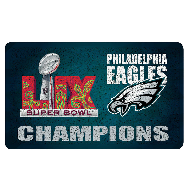 Philadelphia Eagles Super Bowl 59 Champions Turf Mat, Color
