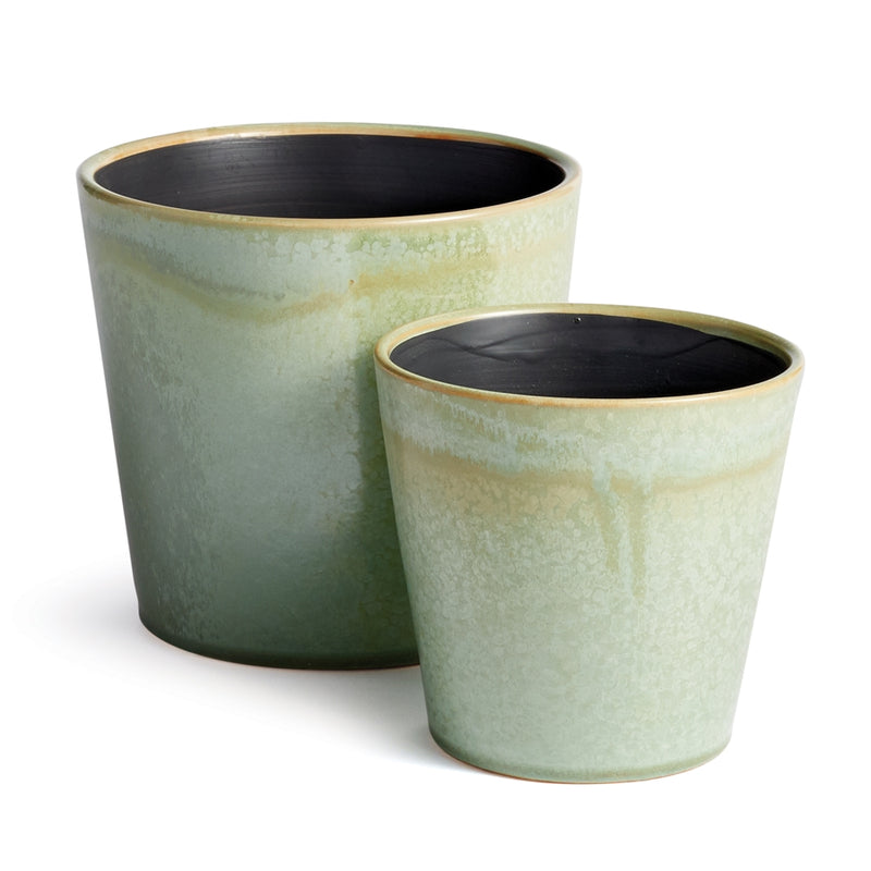 Napa Home Garden, NATALIA POTS ,SET OF 2 LT GREEN,yg405grl