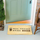 Real Friends Bring Beer Woven Back Coir Mat