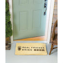 Real Friends Bring Beer Woven Back Coir Mat