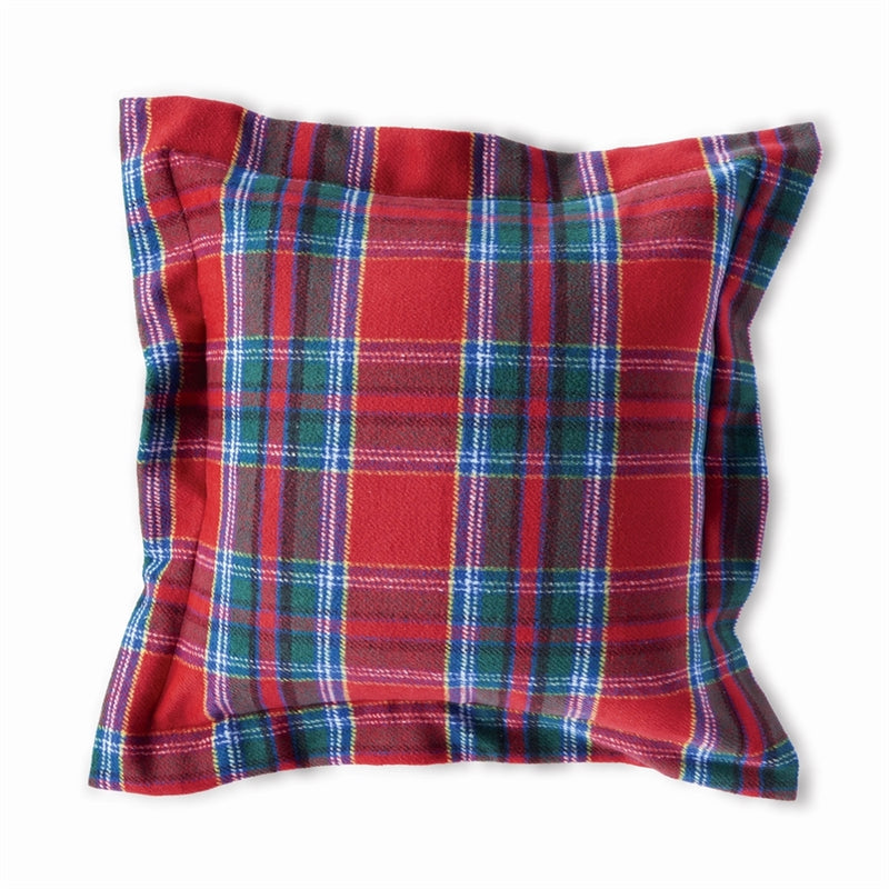 Napa Home Garden, TARTAN PLAID SQUARE PILLOW 18" RED,z5223rd