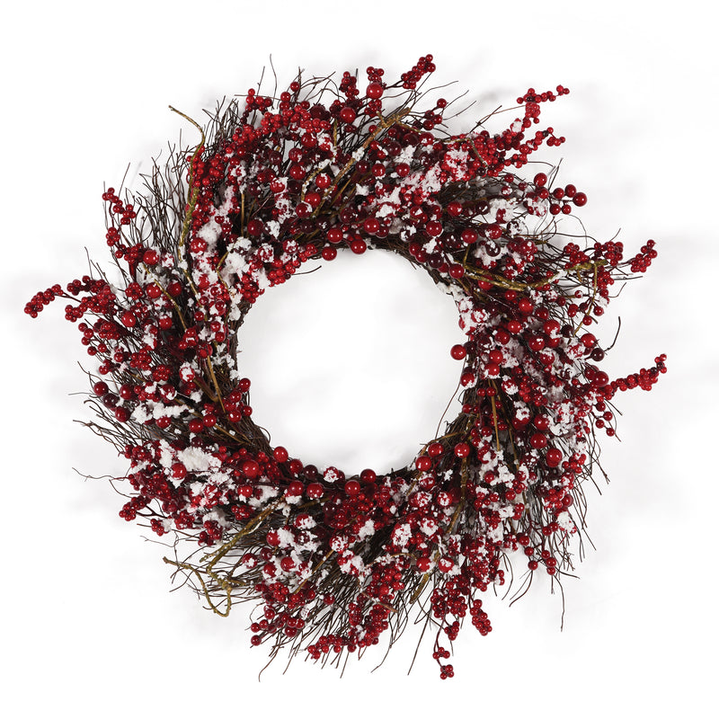 NAPA Home & Garden, SNOWY ILEX BERRY WREATH 24",Z5533RDW