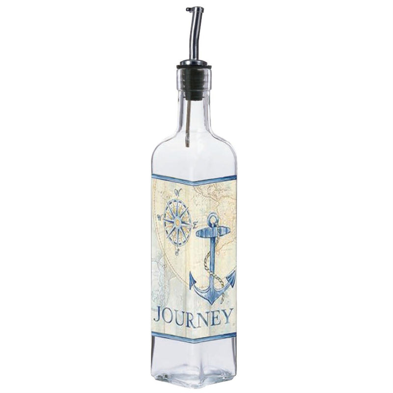 Glass oil bottle, Journey