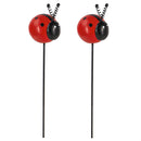 Set of 2  Ladybug Plant Pick