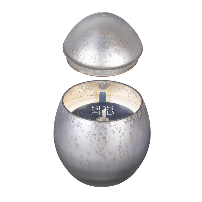 Bunny Blooms Egg Mercury Glass Candle Ancient Water