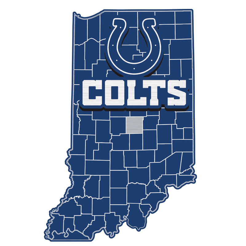 State Shape Wall Decor, Indianapolis Colts
