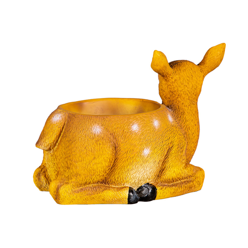 Portly Woodland Animal Planter, Deer,zq84g4630