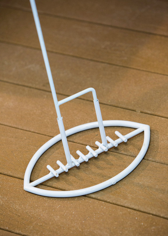 Goal Post Flag Base, white,01275