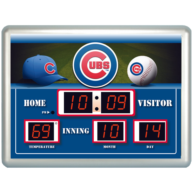 scoreboard wall clock, Chicago Cubs,0127703b