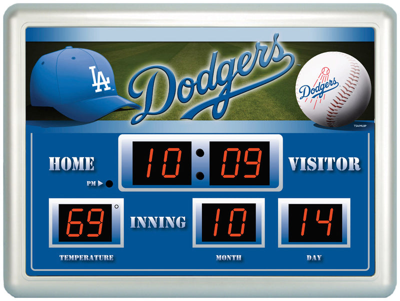 14"x19" ScoreBoard/Clock/Therm (NG)-LA Dodgers,0127708