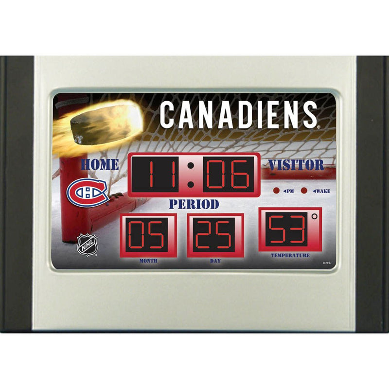 Team Sports America Scoreboard Clock, Montreal Canadiens, 9.21'' x 3.3 '' x 6.41'' inches