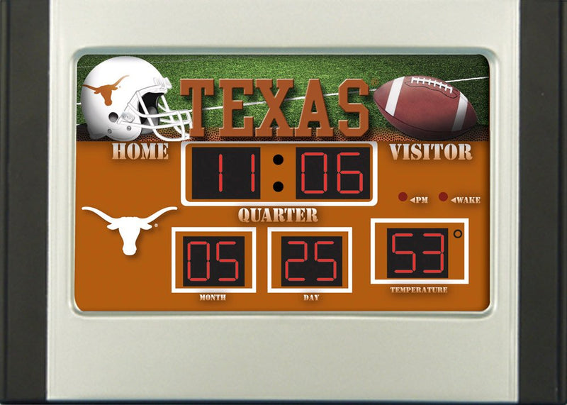 Team Sports America 6.5"x9" Scoreboard Desk Clock (NG)- U of Texas @ Austin, 9.21'' x 3.3 '' x 6.41'' inches