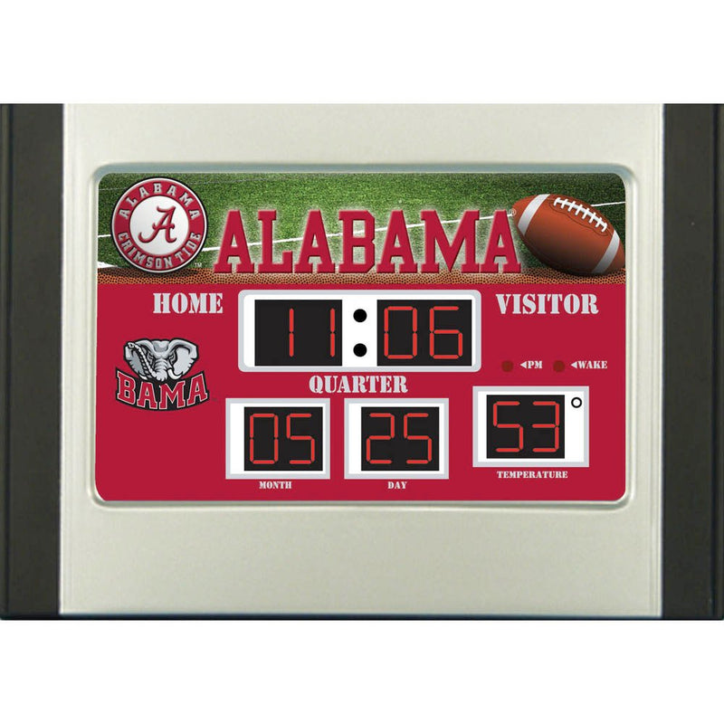 Team Sports America 6.5"x9" Scoreboard Desk Clock (NG)- U of Alabama, 9.21'' x 3.3 '' x 6.41'' inches