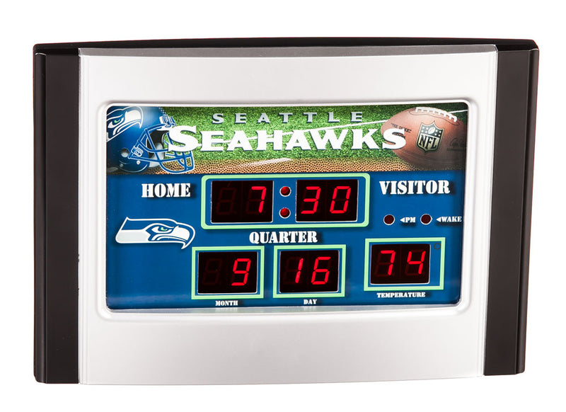 Scoreboard desk clock, Seattle Seahawks,0128825b