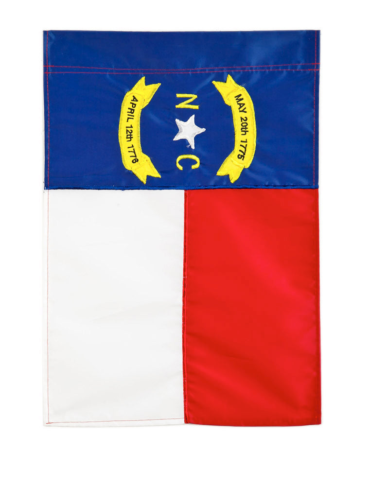 NC State Garden Applique Flag,11162