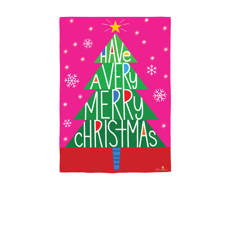 Have a Merry Christmas Burlap House Flag,13b12220