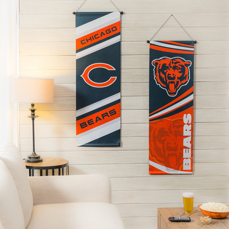 Evergreen Flag,Chicago Bears, Dowel Banner,15x0.25x46 Inches