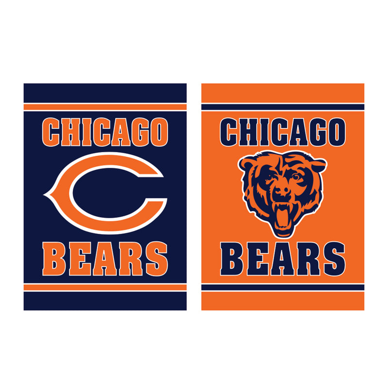 Embossed Suede Flag, House Size, Chicago Bears,13es3805