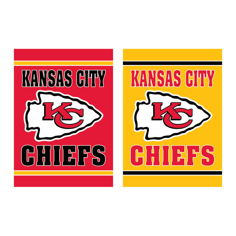 Evergreen Flag,Embossed Suede Flag, House Size, Kansas City Chiefs,28x0.2x44 Inches