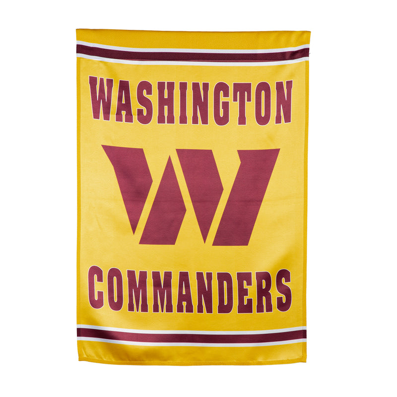 Evergreen Flag,Embossed Suede Flag, House Size, Washington Commanders,28x0.2x44 Inches