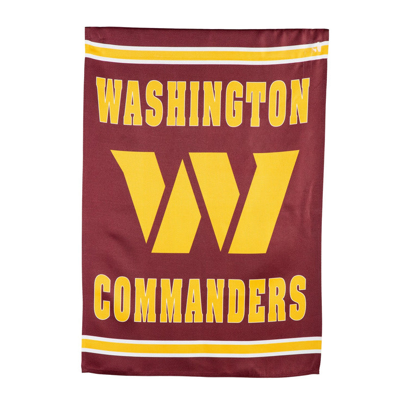 Evergreen Flag,Embossed Suede Flag, House Size, Washington Commanders,28x0.2x44 Inches