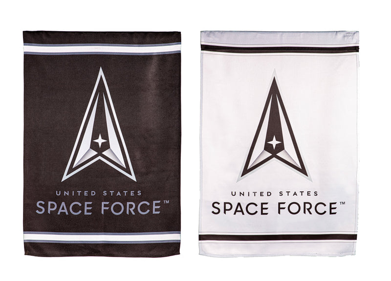 Embossed Suede Flag, House Size, Space Force,13es5065