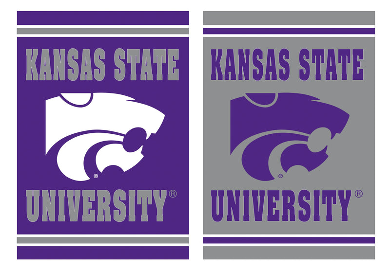 Embossed Suede Flag, House Size, Kansas State University,13es943