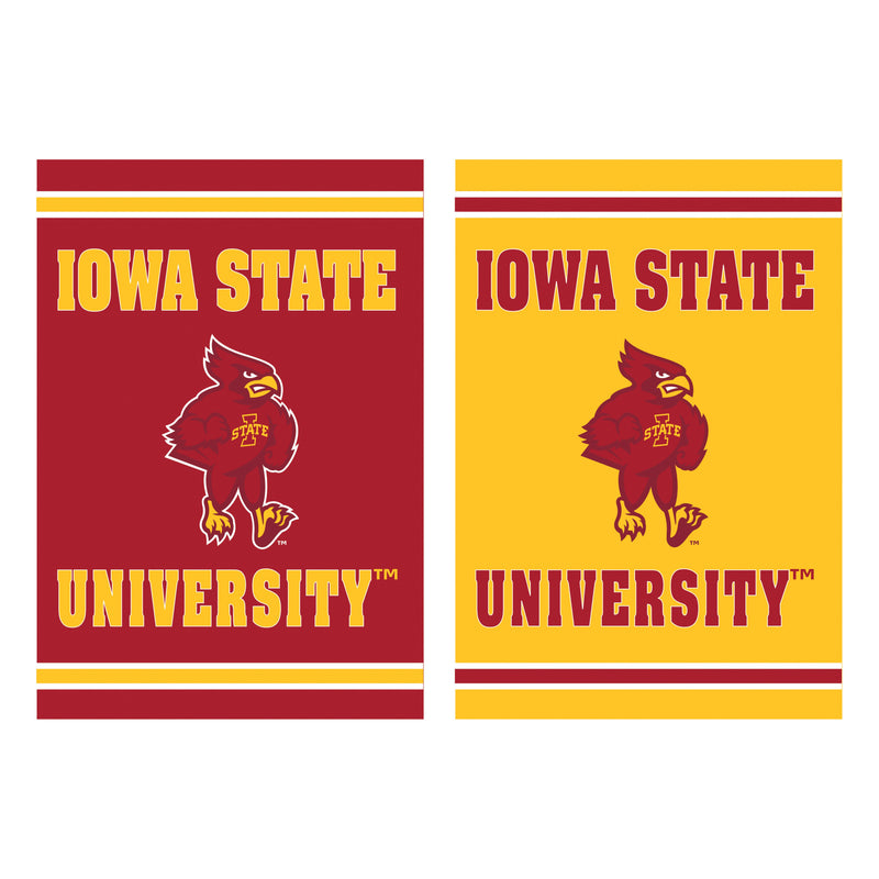 Embossed Suede Flag, House Size, Iowa State University,13es962