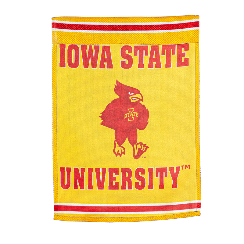 Embossed Suede Flag, House Size, Iowa State University,13es962