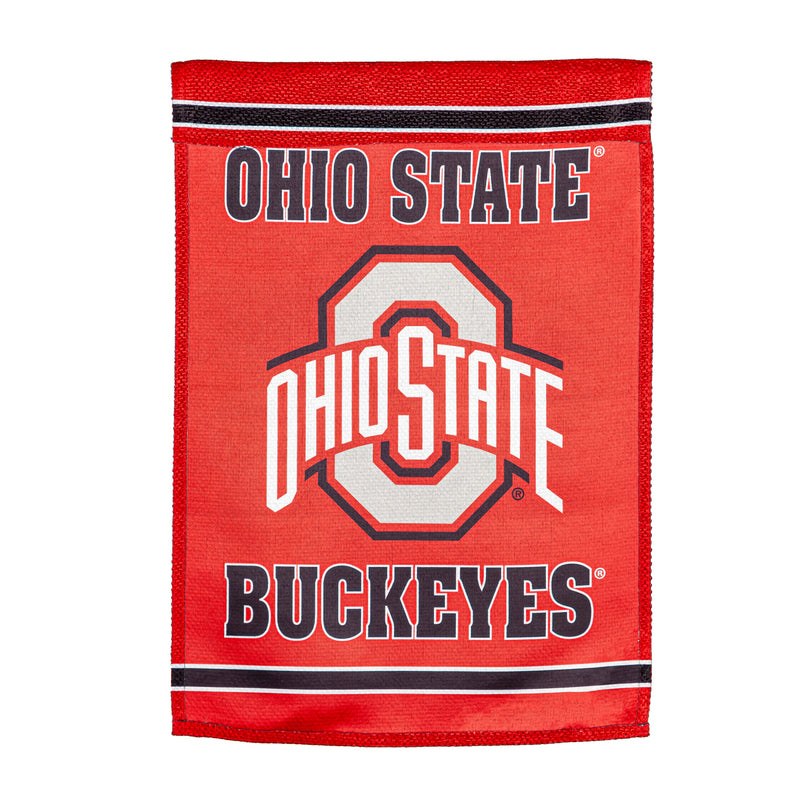 Embossed Suede Flag, House Size, Ohio State University,13es973