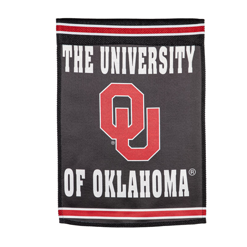 Embossed Suede Flag, House Size, University of Oklahoma,13es974