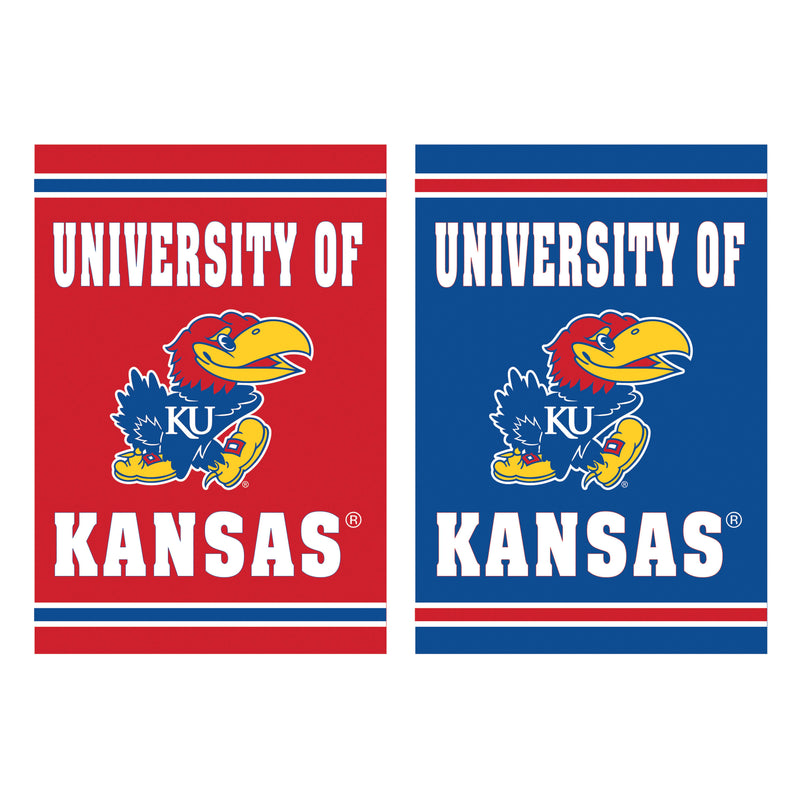 Embossed Suede Flag, House Size, University of Kansas,13es996