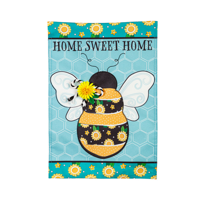 Home Sweet Home Bee Linen House Flag,13l11781