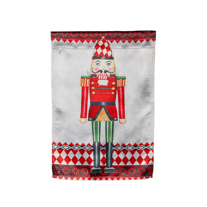 Christmas Nutcracker Lustre House Flag,13lu11252