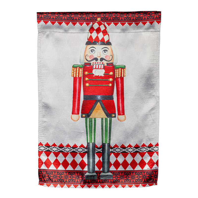 Christmas Nutcracker Lustre House Flag,13lu11252