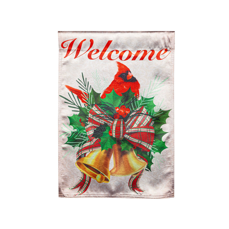 Welcome Cardinal Lustre House Flag,13lu11312