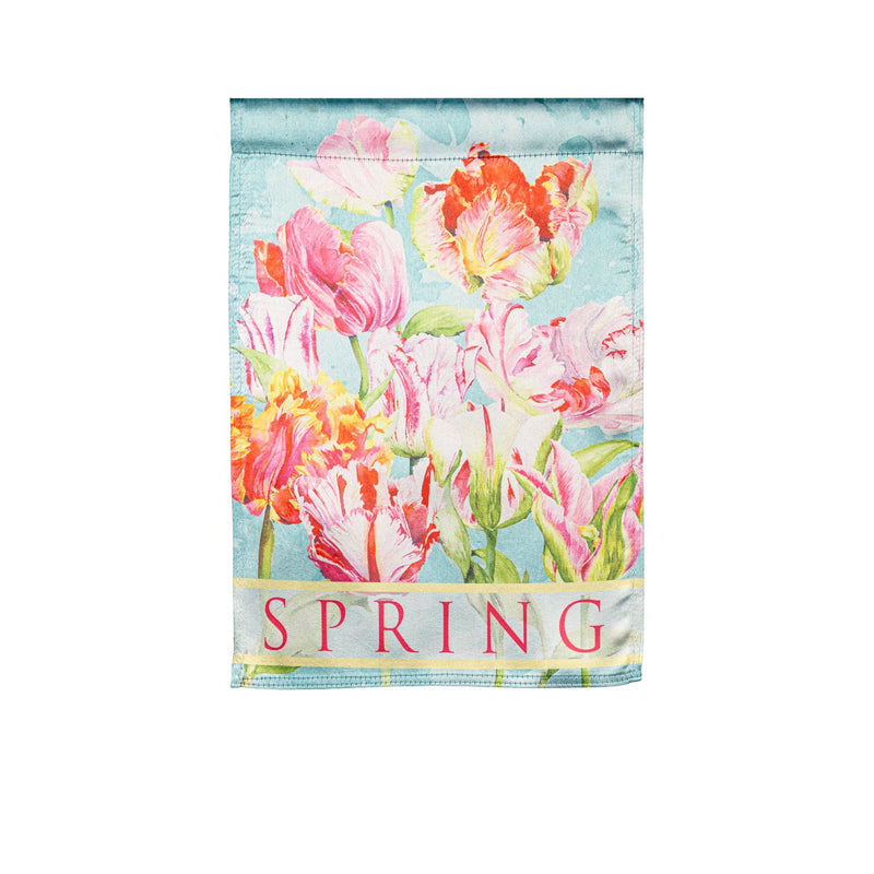 Tulip Season Lustre House Flag,13lu11473