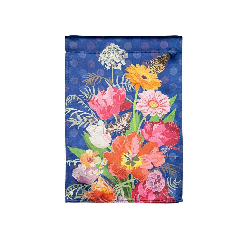 Bloom Boldly Lustre House Flag,13lu11511