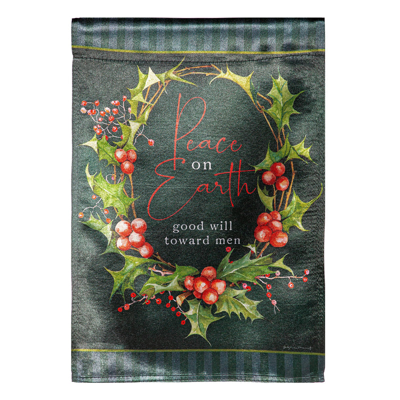 Peace on Earth Lustre House Flag,13lu12230