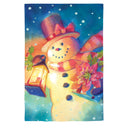Lantern Snowman Lustre House Flag,13lu12281