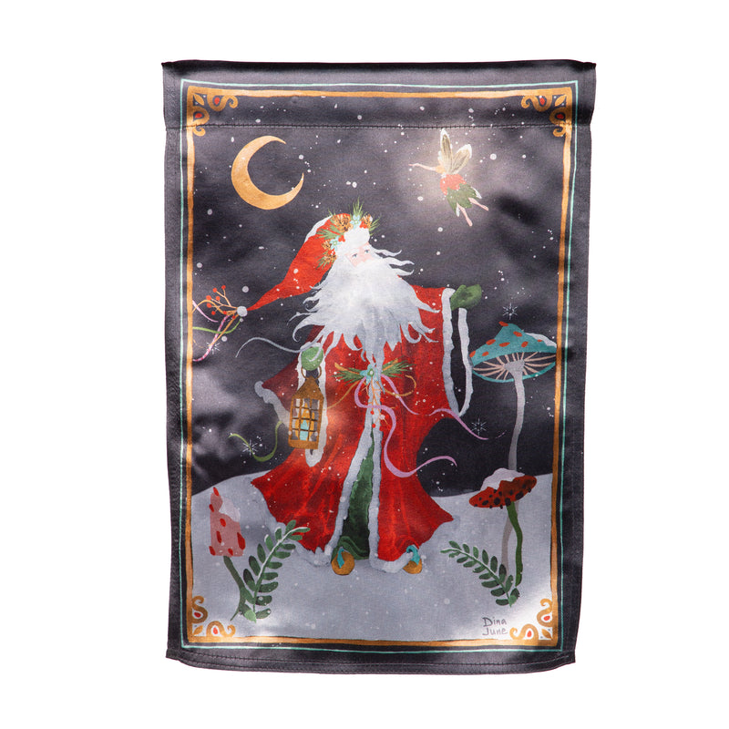 Santa's Forest of Wonder Reversible Lustre House Flag,13lu12408fb