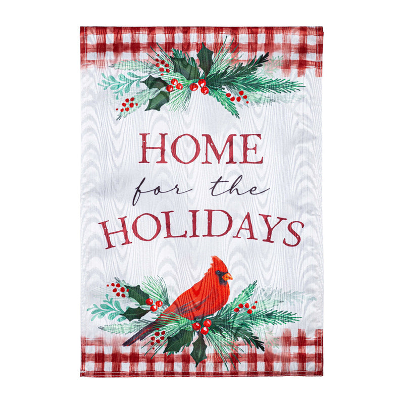 Holiday Cardinal Moire House Flag,13m11159