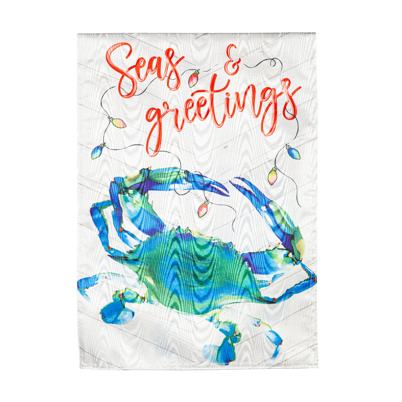 Seas & Greetings Moire House Flag,13m11725