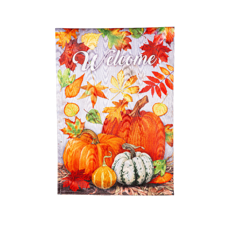 Leaves and Pumpkins Moire House Flag,13m11888