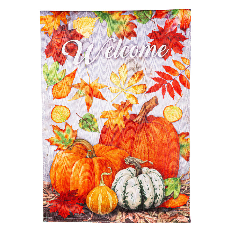 Leaves and Pumpkins Moire House Flag,13m11888