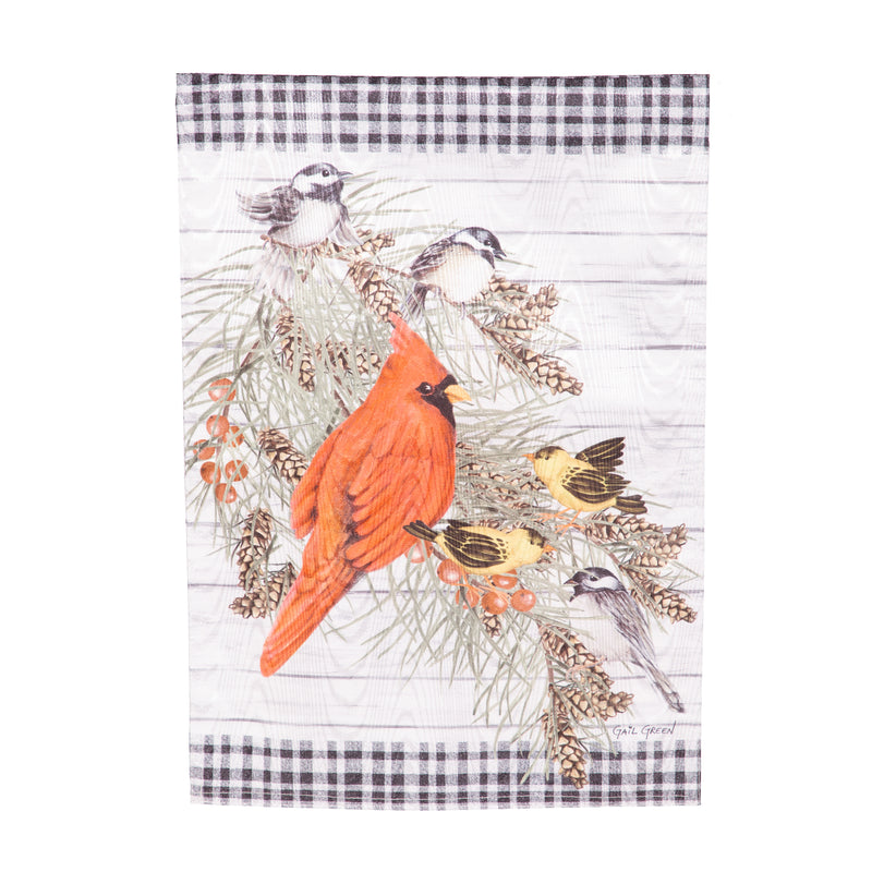 Bird Friends Moire House Flag,13m12224