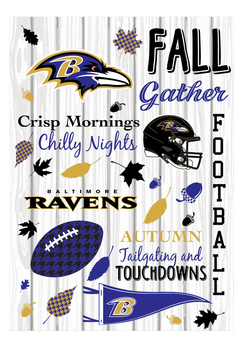 Baltimore Ravens, Moire Flag, House Size, Fall Seasonal,13m3802