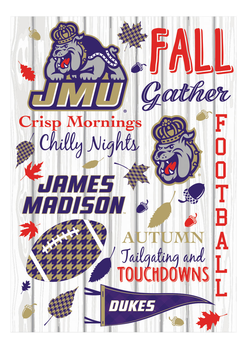 James Madison University, Moire Flag, House Size, Fall Seasonal,13m902