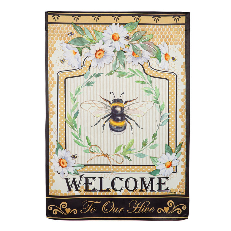 Humble Bee Suede House Flag,13s11321