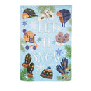 Let it Snow Winter Fun Suede House Flag,13s12165